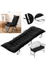 Thick Recliner Cushion, Beach & Office Sofa Chair Pad, Black 40×110×8cm