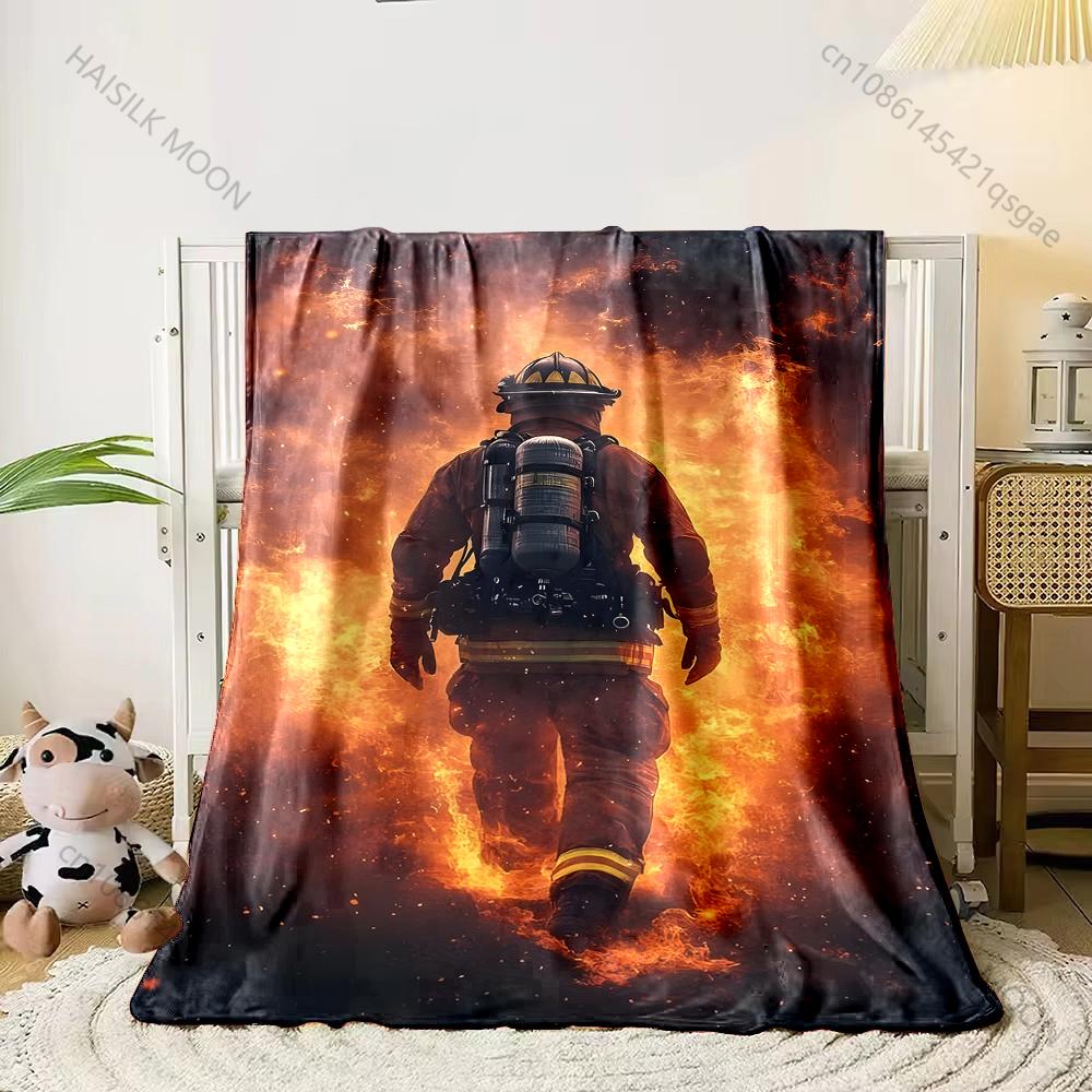 1PC Howling Wolf Under Full Moon Print Adult Children Warm Blankets Home Travel Car Soft Comfortable Suitable for All Seasons