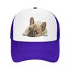Custom Cute French Bulldog Baseball Cap Unisex Women Personalized Breathable Trucker Hat Streetwear Snapback Dad Hats