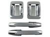 BRIGHTZ Chrome Door Handle Cover and Knob Plate Set JJ N VAN N Van Van N Van N 34029 N-VAN JJ1/JJ2 [DHC-NOBU-339] J1/J2 1/2