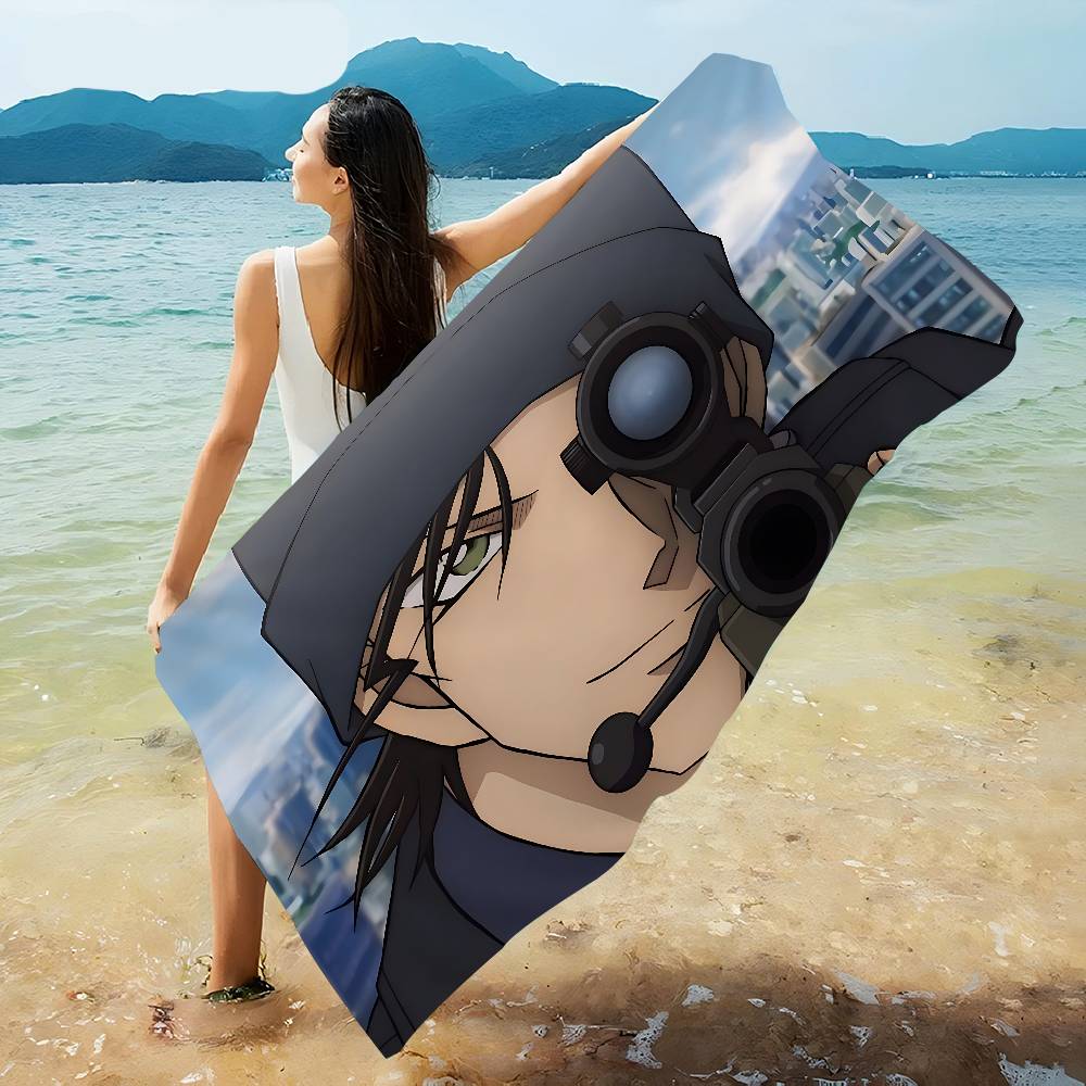 Mystery Detective C-Conan Microfiber Beach Towel Absorbent Quick dry Soft Yoga Swimming Resort Mountain Climbing Towel