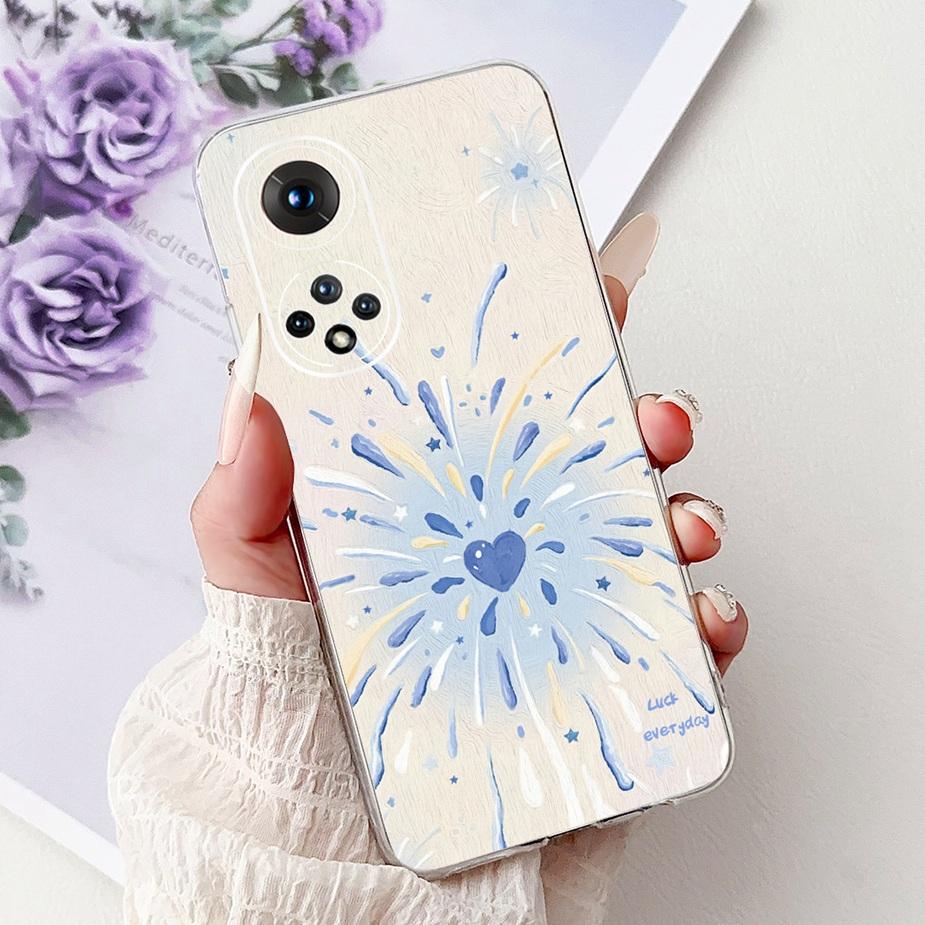 Чехол для Honor 50 Pro RNA-AN00 Милый Кот Лев Расписной Чехол Мягкий Тонкий Чехол для Телефона Для Honor 50 Honor50 Pro 50Pro Задняя Крышка Fundas
