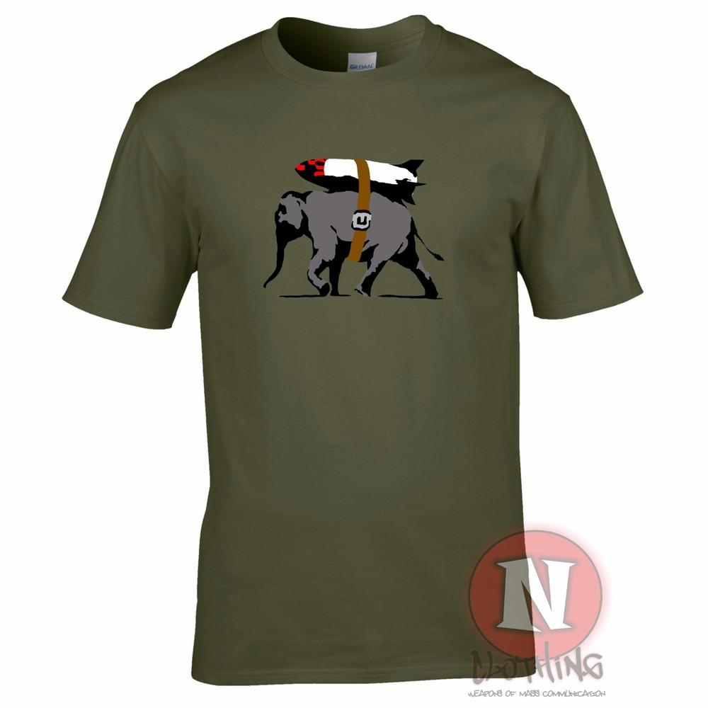 Banksy Heavy Weapons TShirt Elephant Street Art Graffiti Design Print Exclusive