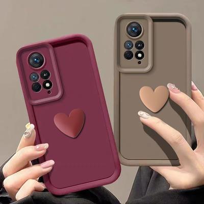 Модный силиконовый чехол для Xiaomi Redmi Note 11 12 13 Pro 12s 11s 10 9 12C 13C 10C K70 K60 K50 K70E K60E A3 A2 A1 Plus милый 3D чехол с милым сердечком