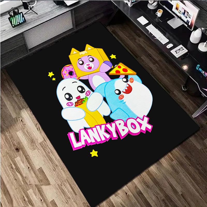 Lankybox Home Office Decorative Rug Room Computer Chair Area Rug Holiday Gift
