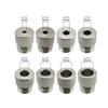 8Pcs Stainless Steel Drill Bushings Set With 3-10mm Inner Diameters M14x1.5 Threads For Precise Drilling Secure Grip