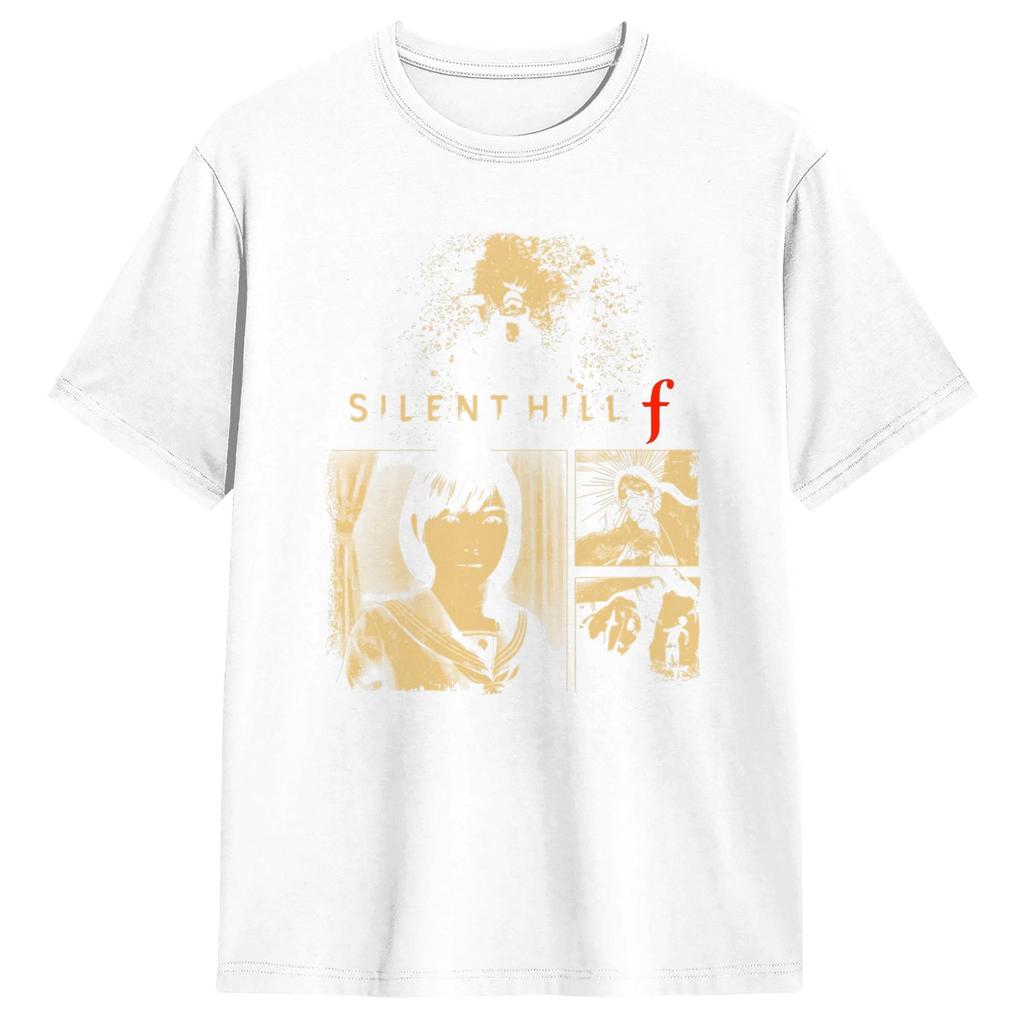 Футболка Silent Hill F Летняя Повседневная Футболка 100% Хлопок Круглый Вырез 4XL 5XL 6XL Футболки С Коротким Рукавом Streetwear Футболка