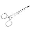 Stainless Steel Pet Dog Cat Ear Hair Tweezers Curved Tip Cleaning Clamp
