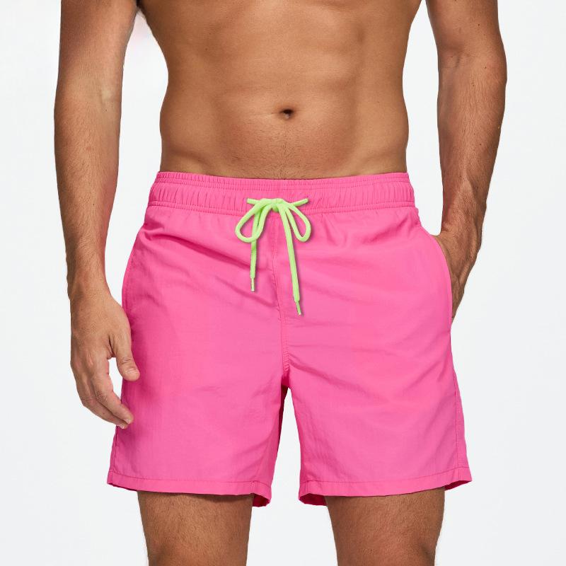 Summer Men's Beach Pants Men's Four-point Shorts Breathable Lotus Leaf Water Repellent Sports Casual Pants