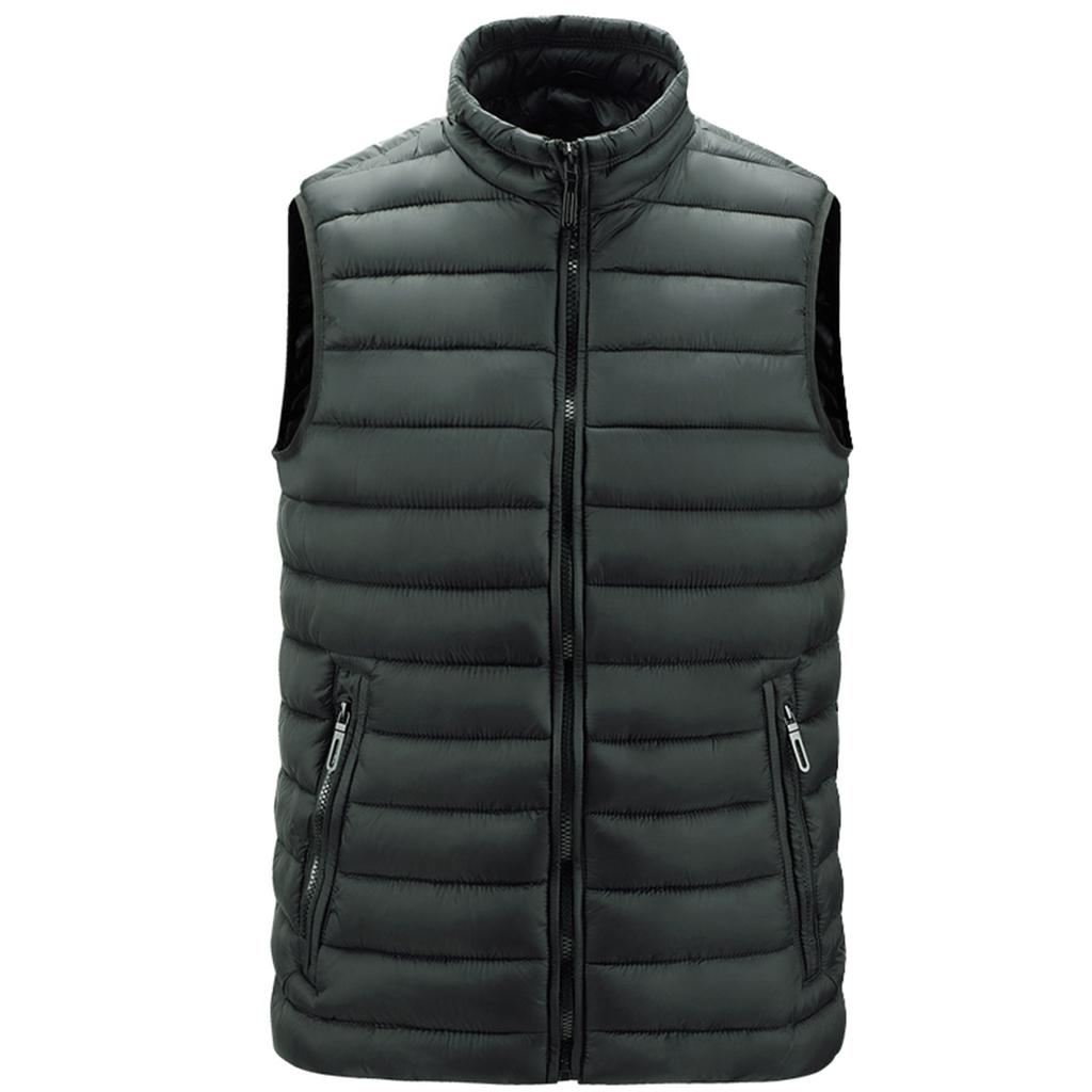 Casual Men'S Vest Men'S Loose Autumn And Winter Warm Down Cotton Vest Coat