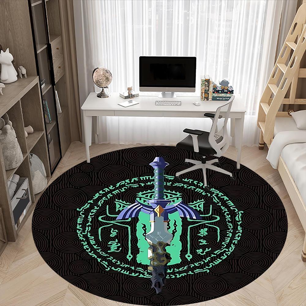 Коврик для офиса Legend of Zelda, Круглая зона, Под офисные стулья, Спальня, Гостиная, Декор для дома a0908172