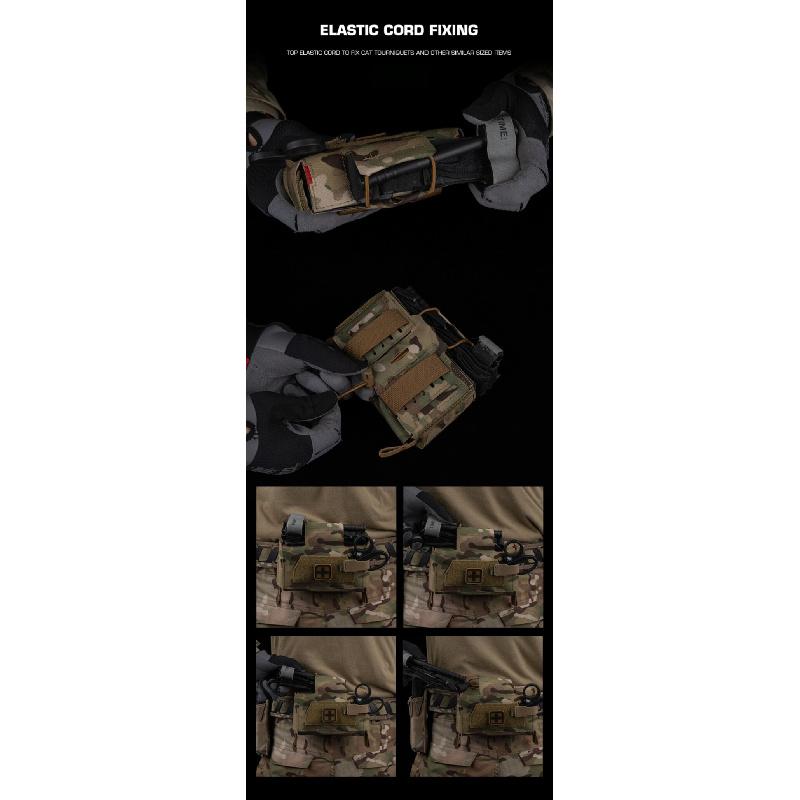 Compact Trauma Bag V3 GEN3 Style Agilit MD2 IFAK OutdoorTactical Medical First Aid Bag for Hunting Vest Plate Carrier Belt