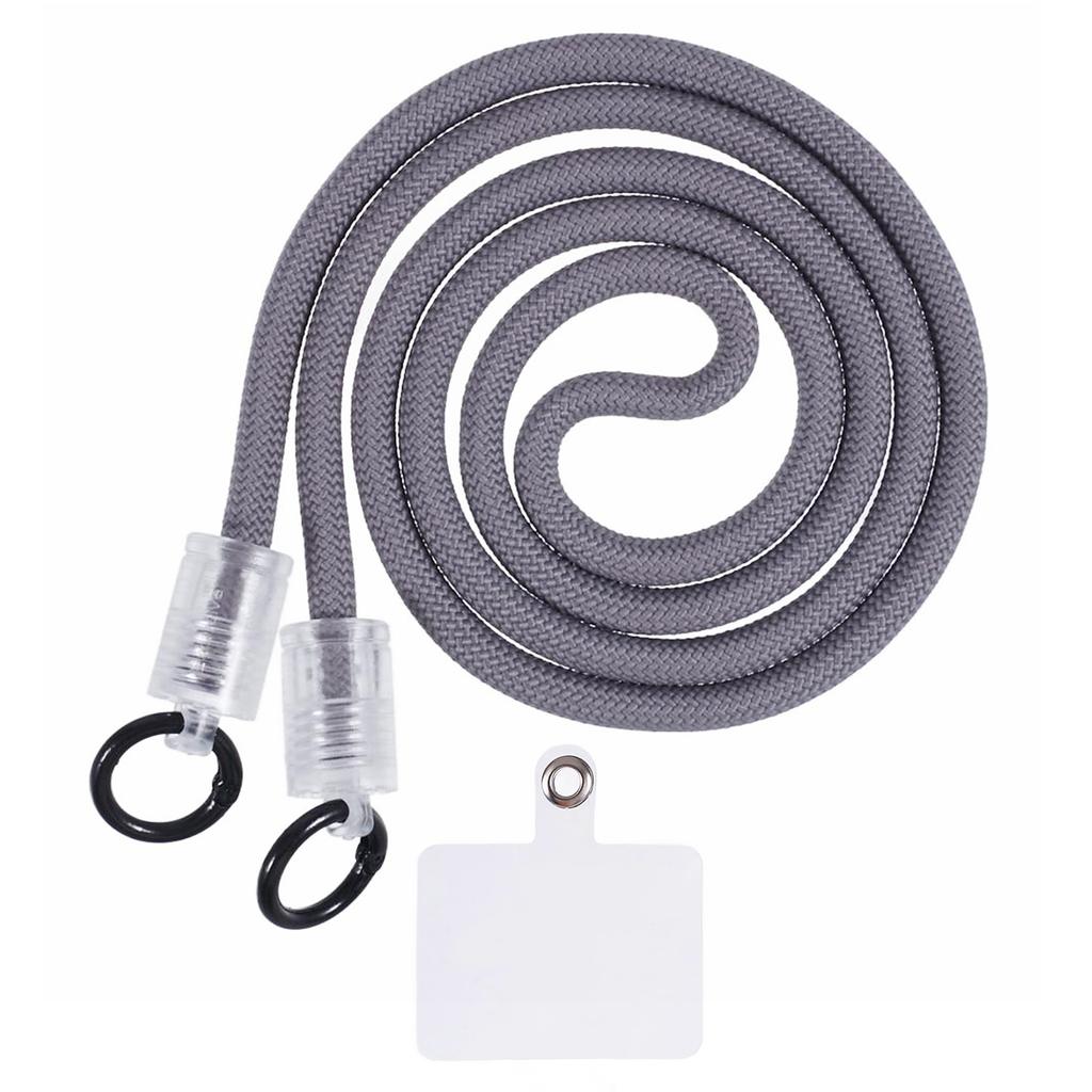 120cm Phone Lanyard 7mm Buckle Mobile Phone Carrying Strap with Tether Tab