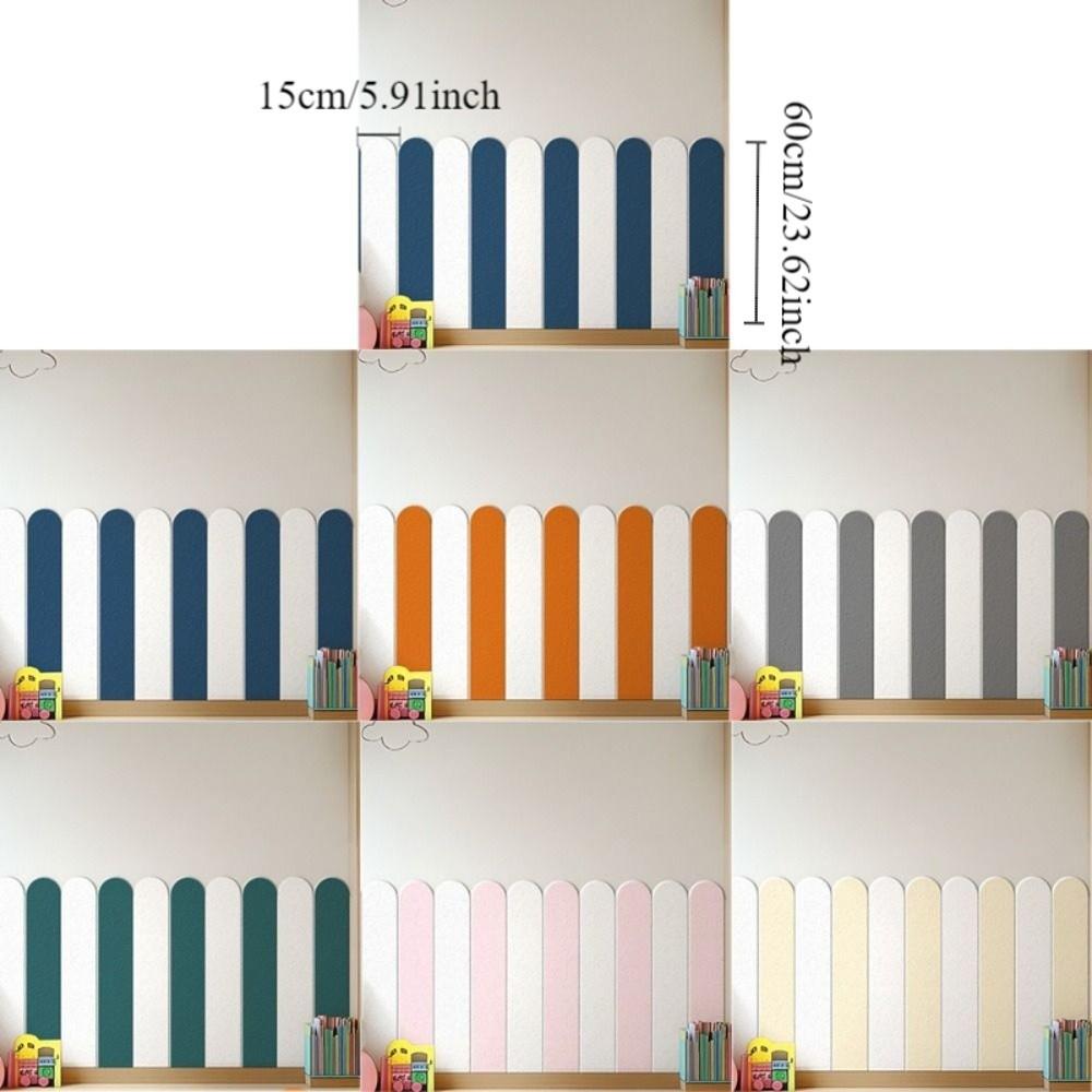 10 pieces/set Thickening Anti-collision Wall Sticker Solid Color Wall Protector  Corridors