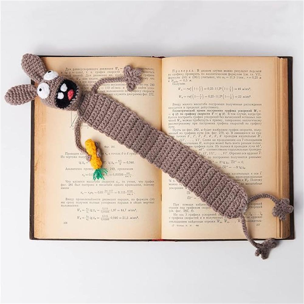 Ручная вязка Животное Крючком Закладка Милый Набор для вязания крючком Закладка на День рождения Рождественский подарок Девочка Учитель Читатель Любитель Книг