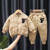 DA13-Большой F Хлопковая Бейсбольная Куртка и Утепленный Комплект Брюк.