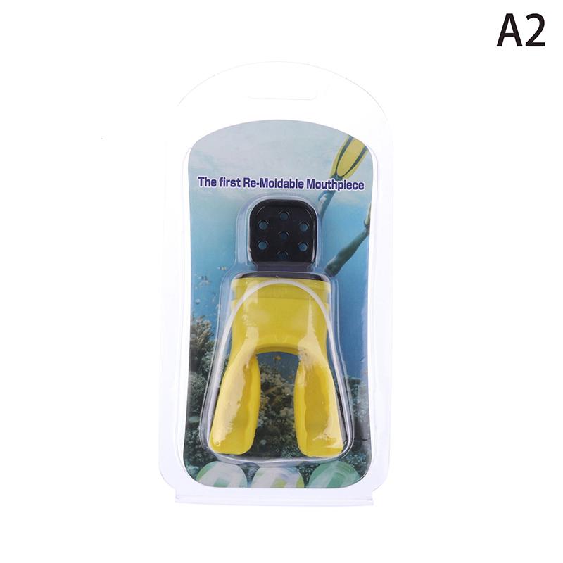 Silicone Snorkel Diving Mouthpiece Scuba Moldable Bite Mouthpiece Regulator Plastic Snorkel Mouthpiece
