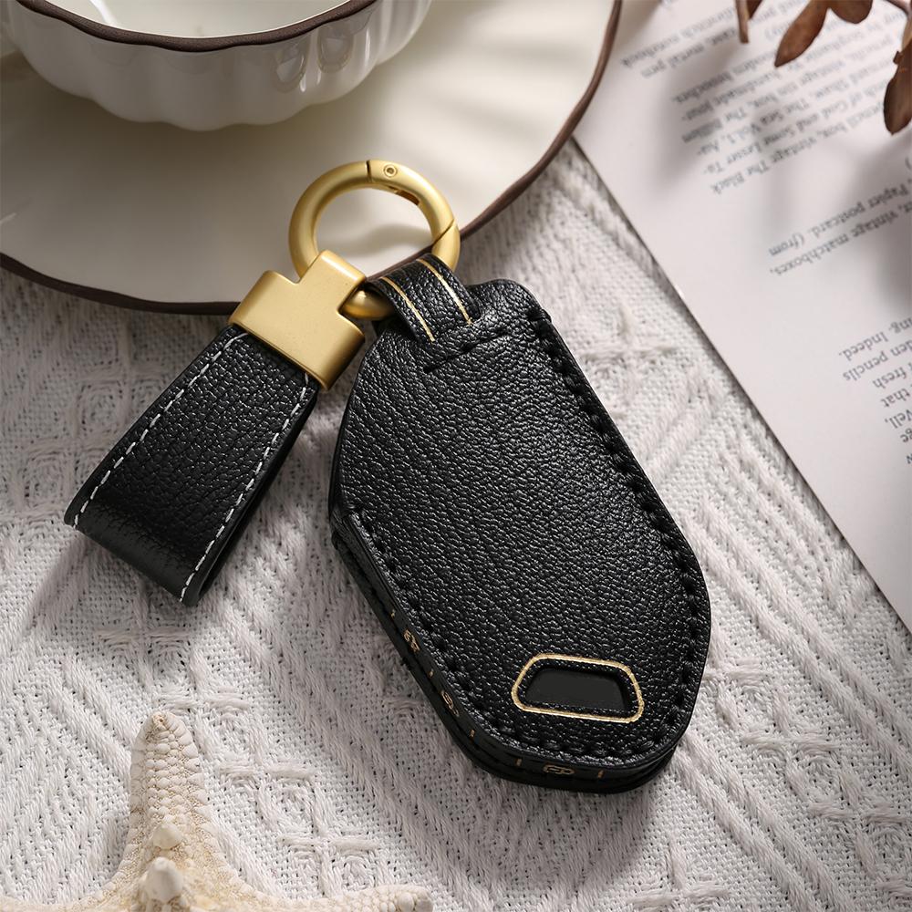 Кожаный защитный чехол-брелок для автомобильного ключа Kia EV9 Seltos Picanto Sorento MQ4 Carnival KA4 Morning K5 Carens 2024 2025