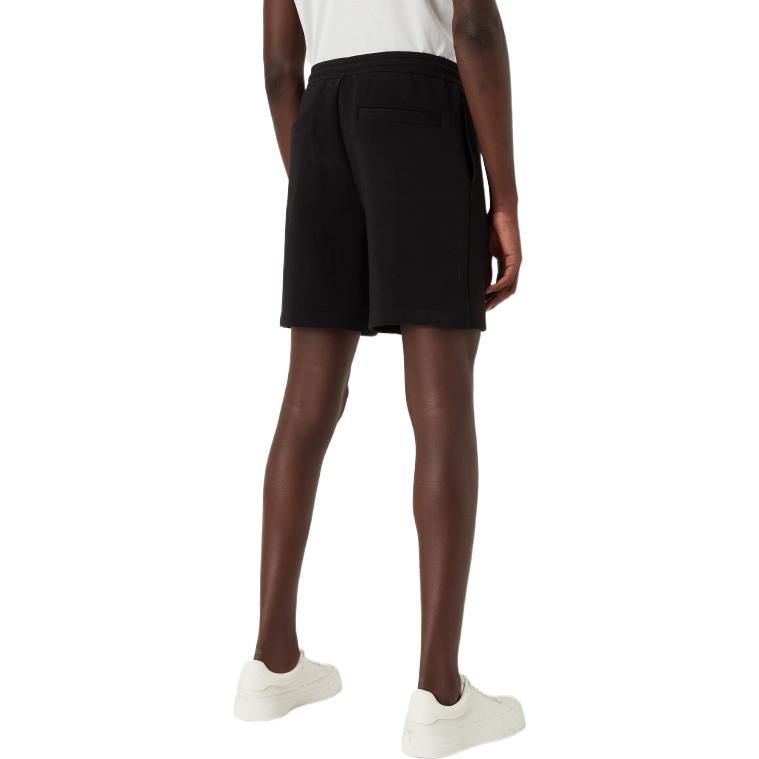 Emporio Armani Ss22 Однотонные Прямые Свободные Повседневные Шорты на Шнурке Мужские шорты Черный 3L1PFU-1JHSZ-0999
