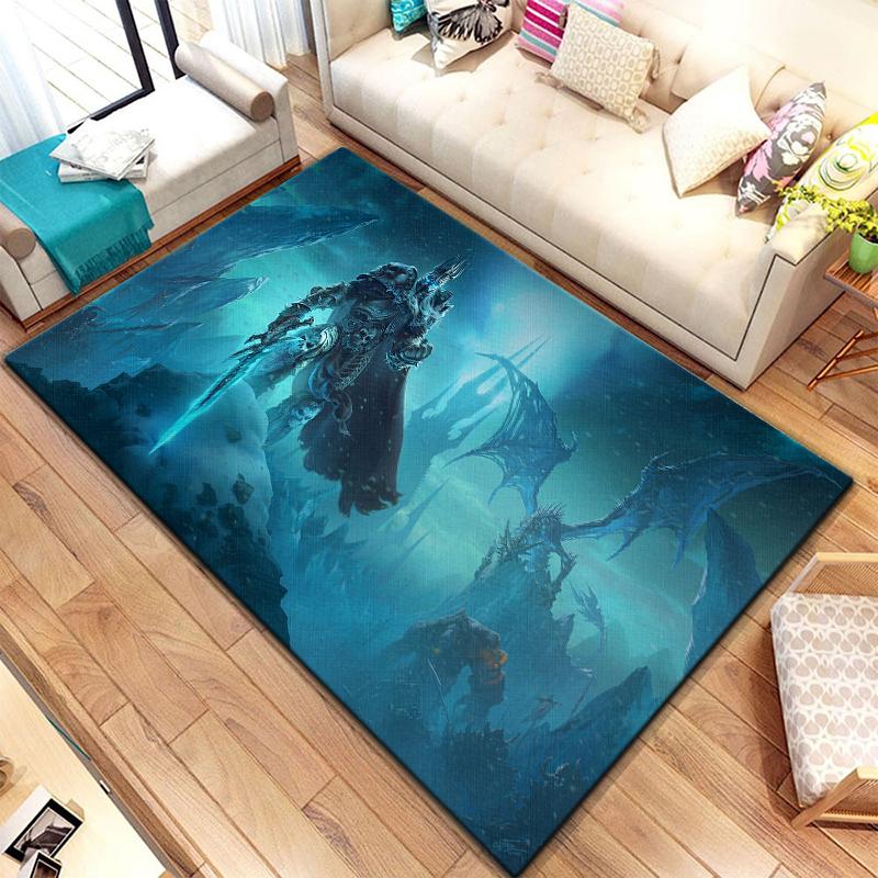 Игровой ковер World of Warcraft для гостиной, коврики для кемпинга, странные вещи, коврик для пикника, противоскользящий коврик для киберспорта, коврик для йоги, подарок для фанатов