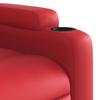 Massage Chair Red Synthetic Leather