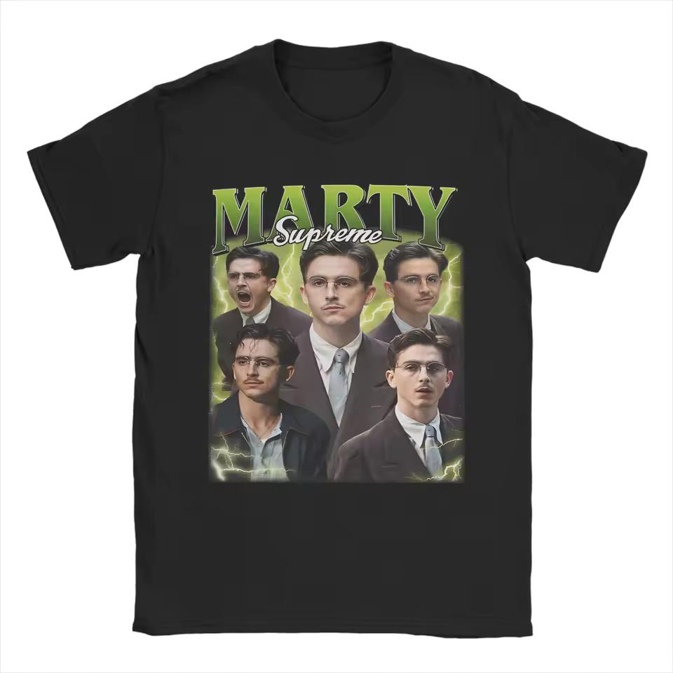 Marty Supreme Marty Mauser графика 100% Хлопок унисекс футболка 2026 Лето Новинка Мужская мода Y2k Футболка с коротким рукавом подарок для фаната