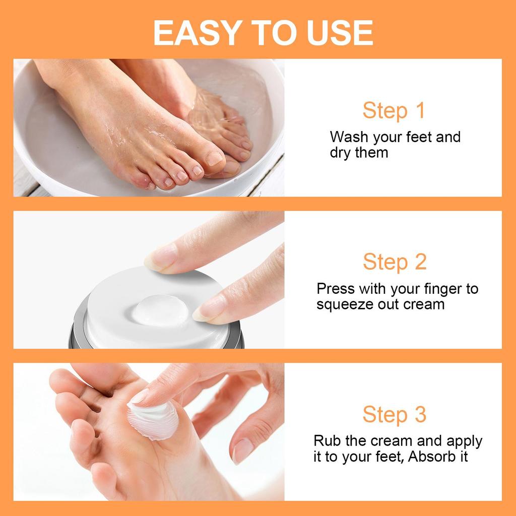 Увлажняющий крем для ног - Увлажняет, питает и успокаивает ноги - Подходит для всех типов кожи, 50 г