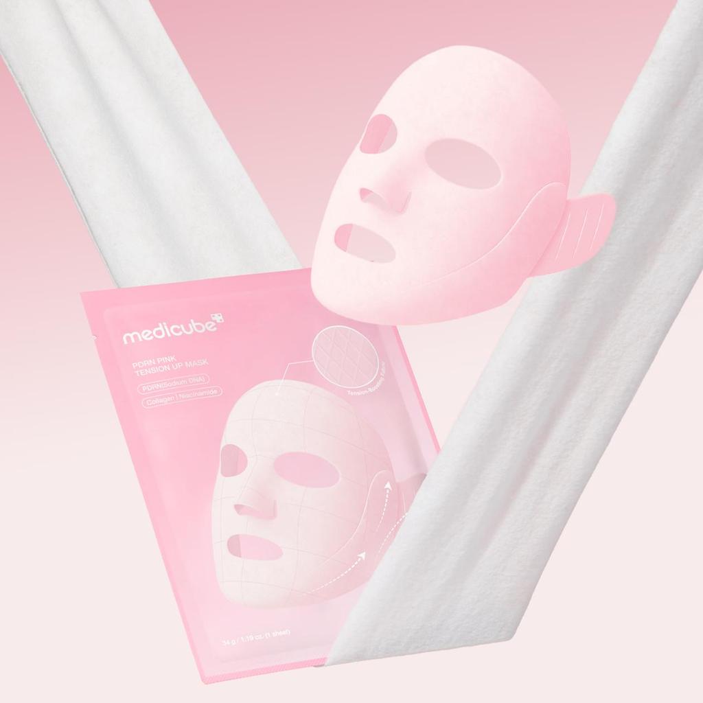 Medicube PDRN Розовая подтягивающая маска 34г*4шт