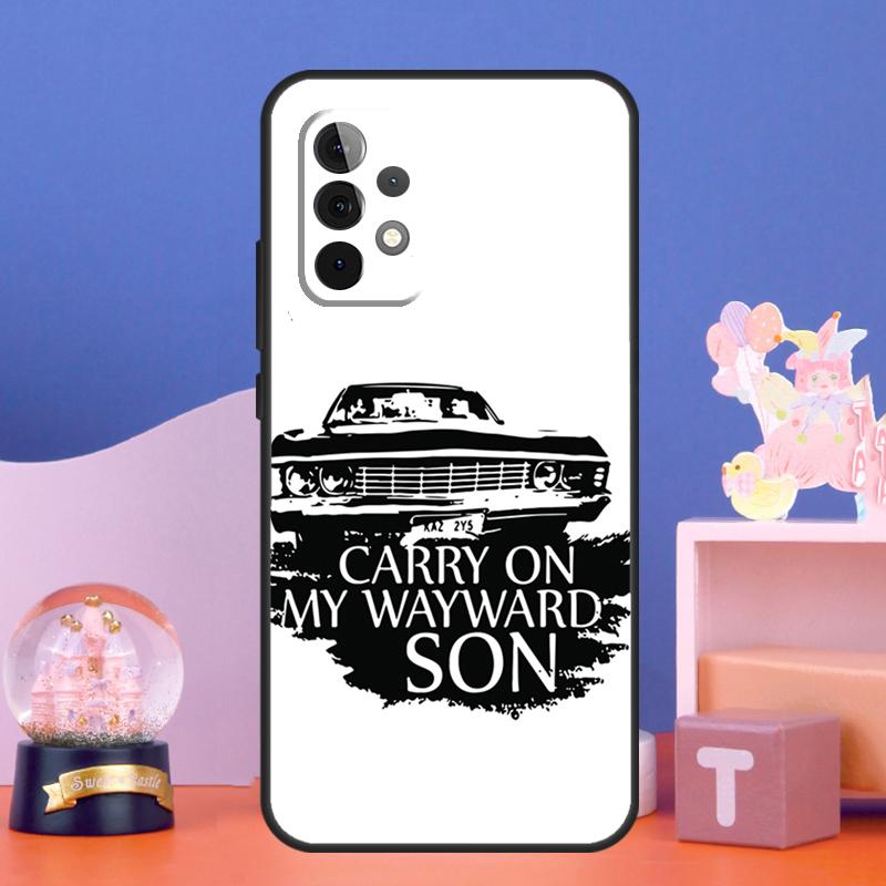 Сверхъестественное CARRY ON WAYWARD SONS Чехол Для Samsung Galaxy A56 A36 A26 A16 A06 A13 A33 A53 A15 A35 A55 A34 A54 A52 A12 A32 A17