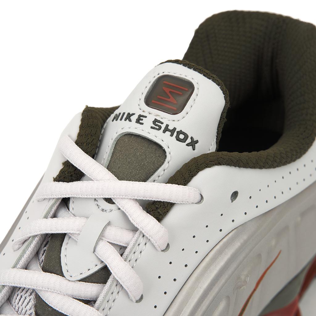Nike Shox R4 Удобные дышащие кроссовки для бега Мужские кеды Белый Красный HQ1988-010