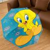 1PC Warner Tweety Bird, Flowers Automatic Open/Close Umbrella with Windproof, 32-Rib Sturdy Canopy, Durable Ribs1249A