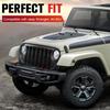 Car Front Bumper Grille Wear Resist ABS Bumper Mesh Grill Replacement Grille for JK Modified To 24 JL for JEEP Wrangler 07-17