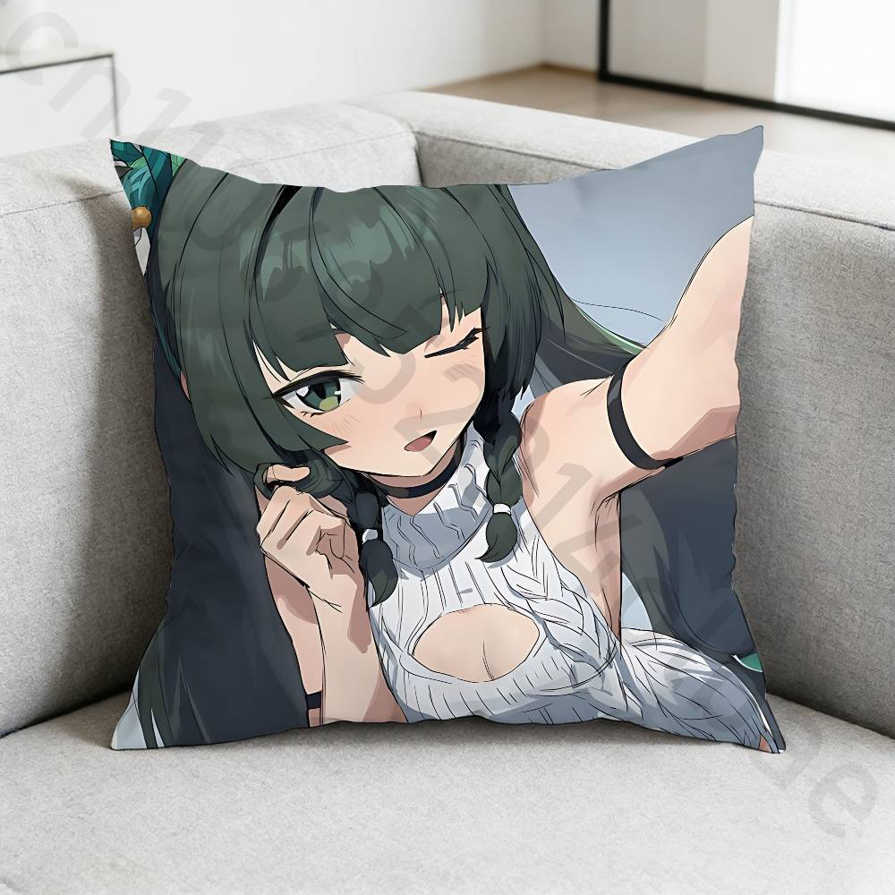 HHoshimi MMiyabi Pillow Case Sofa Living Room Bedroom Headboard Backrest Cushion Square Cushion Nap Time