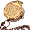 Латунный компас, подарок на выпускной, день конфирмации, крещение, новогодний подарок, день рождения, юбилей, причастие, подарок для кемпинга