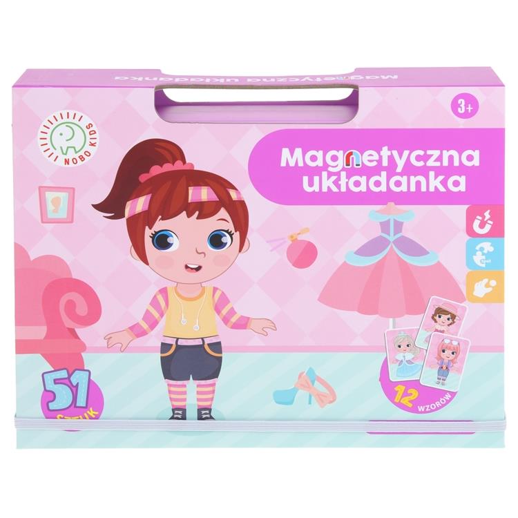 Магнитная головоломка Книга Одевалка Пазлы На магнитах Кукла Одежда