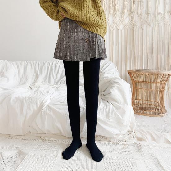 Женские колготки Высокая эластичность Плотная посадка Подчеркивающие изгибы тела Брюки для ягодиц Осень Зима Бархатная подкладка Леггинсы