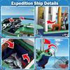 Набор для сборки корабля «Исследователь океана», 603 детали, Конструктор «Городской исследовательский катер», Игрушки, Подарок на день рождения для мальчиков и девочек 6 7 8 9 10 11 12+ лет