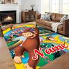 Custom personalization Curious George Area Rug - Perfect For Kitchen, Bathroom,Laundry Room Decor Large Size Available,Gift All Seasons