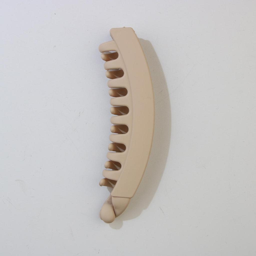 Large Frosted Minimalist Banana Clip for Thick Hair - Non-Slip Vertical Ponytail Clip, Women's Hair Accessory