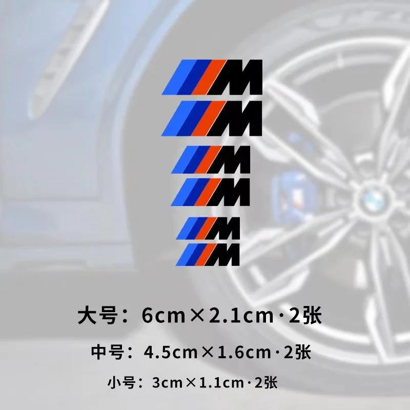 ZUWG9 New Car Brake Caliper Sticker Heat Resistant Decal For M Bmw X1 X3 X5 X6 X7 E30 E90 M3 E84 E83 F25f10 E91 E60 F15 F16 E70 F
