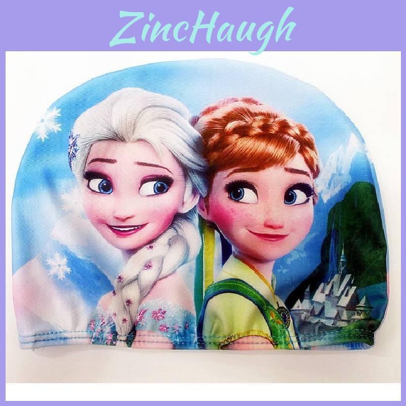 Children's Cartoon Swim Cap For Boys Girls Babies Polyester Colorful Cute Stylish Comfortable Swimming Hat