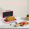 Microwave sandwich breakfast machine, compact design, can make sandwiches, breakfast toast, hot dogs - including recipe books