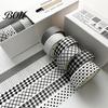 Neat Storage Washi Tape Set 6 Rolls Plaid Set, Grid Checkered Pattern Masking Tape, Self Artistic Roll Adhesive Decorative for DIY Crafts, Journal,