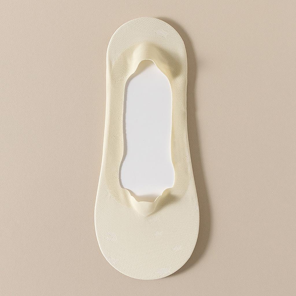 Invisible Ice Silk Breathable Socks,Thin Low Cut Liner Socks Lightweight Nonslip Cotton Not Show Socks for Womens Girls