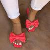 Fashion Shoes for Women Fashion Summer Plus Size Solid Color Bow Flat Sandals Outdoor Beach Slippers Women Shoes 36-43 Women Sandals