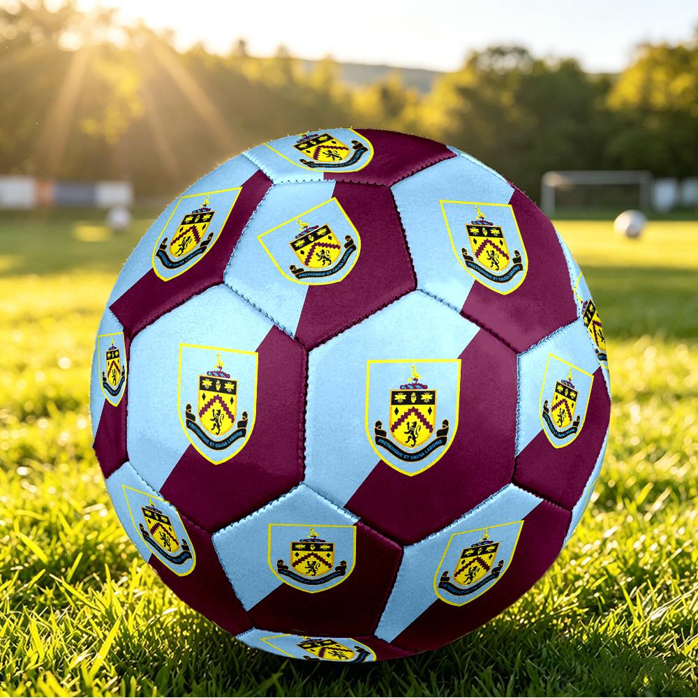 Футбольный мяч Burnley Football, размер 5, с принтом, противоскользящий, для взрослых, сувенир для футбольных фанатов