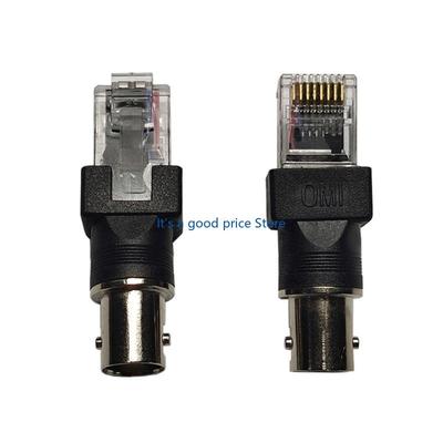 Адаптер BNC к RJ45 Разъемы BNC гнездо к RJ45 штекер для тестирования коаксиального кабеля
