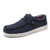 2024 Nem Men's Breathable Casual Canvas Shoes Comfortable Loafers Soft Penny Walking Shoes Men's Lightweight Driving Boat Shoes