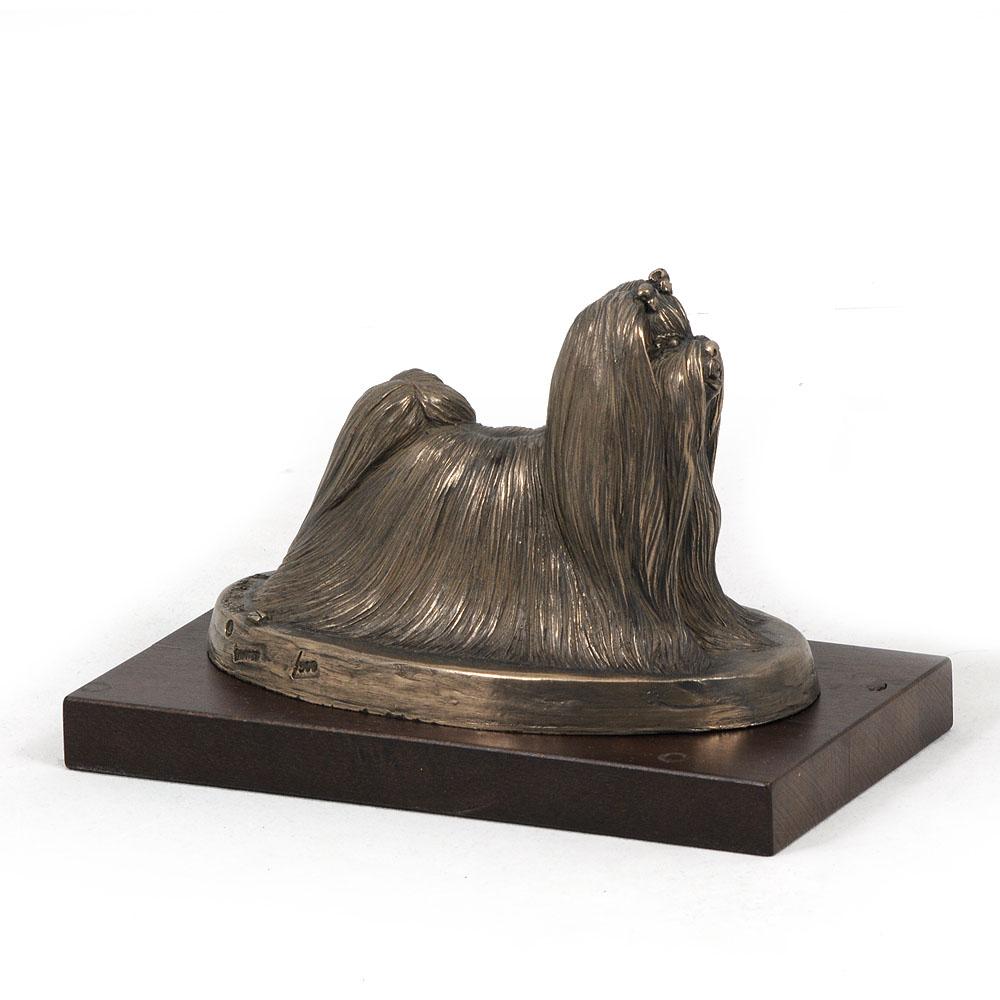 Shih Tzu, Chrysanthemum Dog - dog figurine, statue on white marble, trophy for Art-Dog dog show exhibition