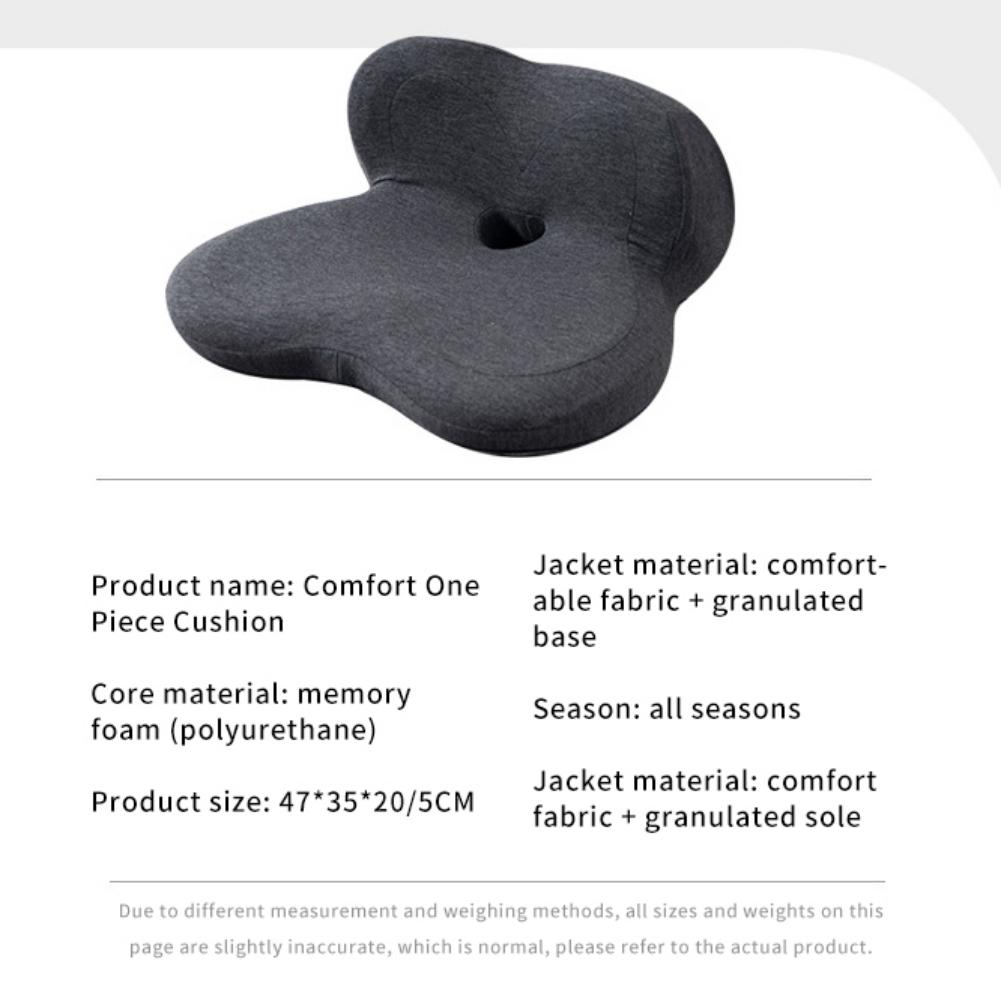 Seat Cushion Memory Foam Ergonomics Lumbar Cushion Car Seat Back Pillow Home Office Bolster Washable Nnon-Slip For Men Women
